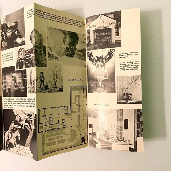 Vintage Illinois State Museum Travel Brochure Heart of Lincoln Land Postcard - Picture 13 of 16